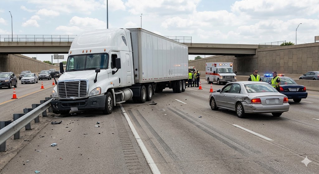 oklahoma truck accident scene